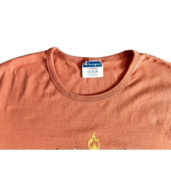 Champion Collegiate Mascot T-Shirt Men's Size XL Orange Graphic - Picture 4 of 9